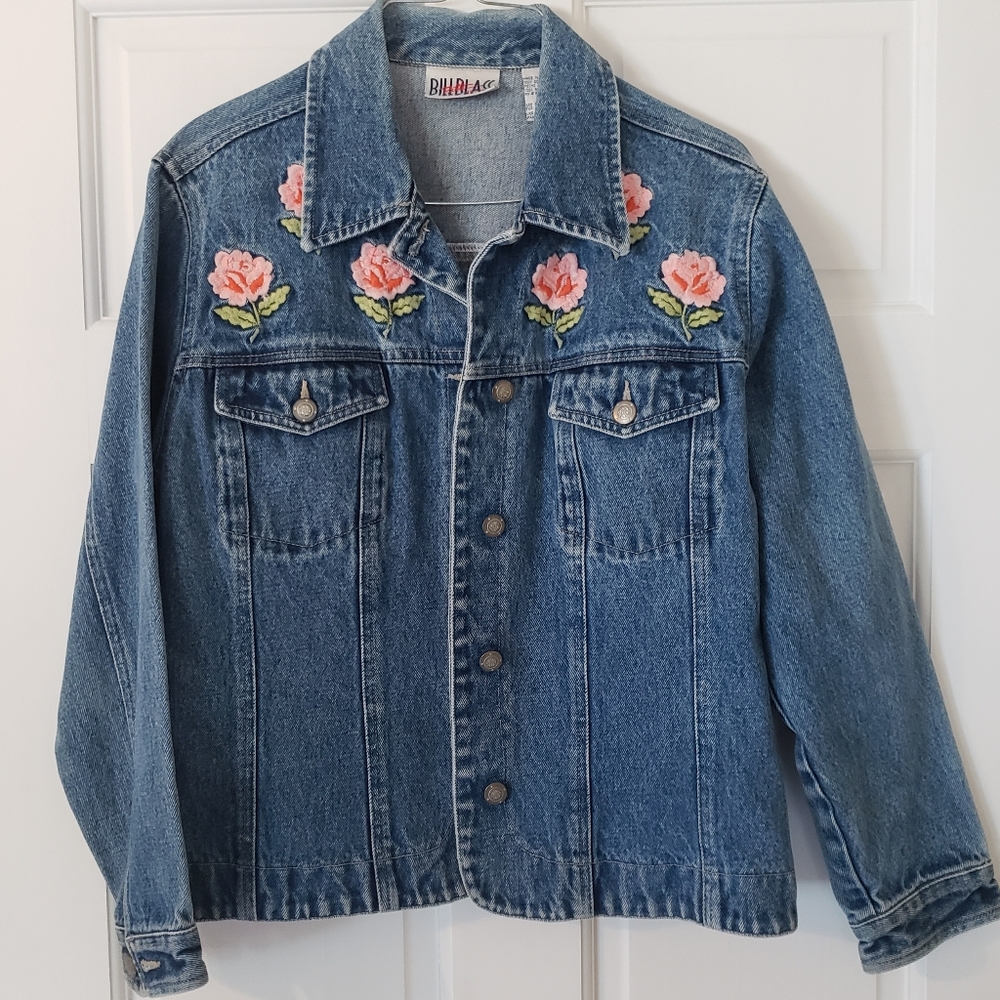 Billblass floral denim jacket